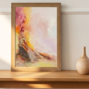 Girl In a Gown - Art Print