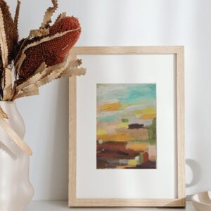 Quiet Anticipation - Abstract Original on Paper - 5"X7"