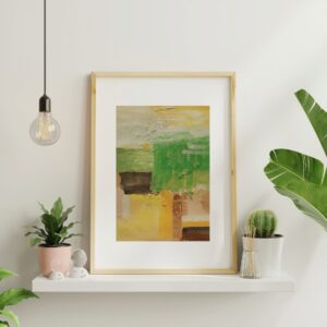 Autumn’s Promise - Abstract Original on Paper - 5"X7"